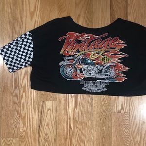 Race car crop top